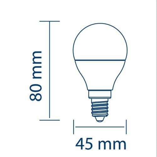 P45 6 W E14 sockel minisfär SMD LED lampa VELAMP