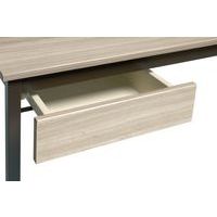 Tiroir table ovale beige