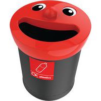 Papperskorg Smiley Face 52L Plast Vepabins