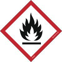 Varningsdekal - Brandfarliga ämnen