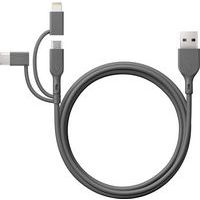 Slitstark 1-meters 3-i-1-USB-kabel, 18 W - GP