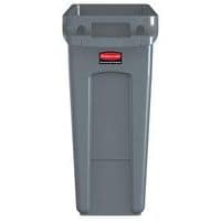 Slim Jim® behållare ventilationskanaler - Grå - 60l - Rubbermaid