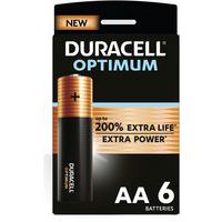 Optimum alkaliskt AA-batteri – 4, 6 eller 8 enheter – Duracell