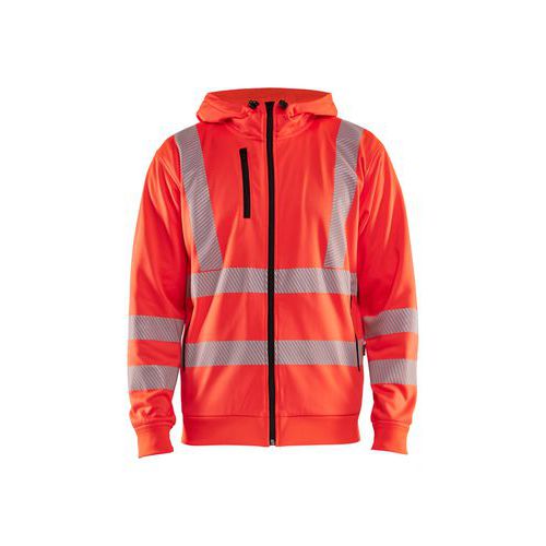 Luvtröja Varsel Full-zip Varselorange - Blåkläder