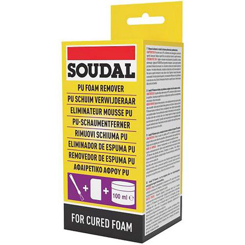 Borttagningsmedel för härdat polyuretanskum 100 ml – Soudal