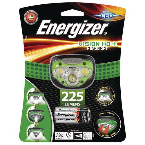 Pannlampa 5 LED – Vision HD+ – 225 lm – Energizer