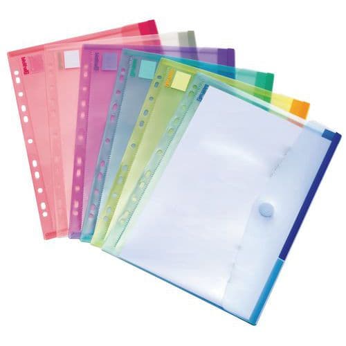 Tcollection COLOR dokumentmapp – stansad A4-format – Blandade färger