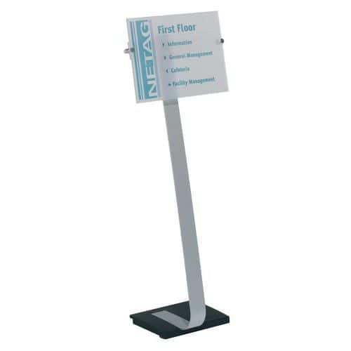 Crystal Sign Stand® informationsställ med bas