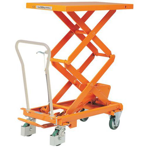 Mobilt dubbelt saxlyftbord 300 kg - Bishamon