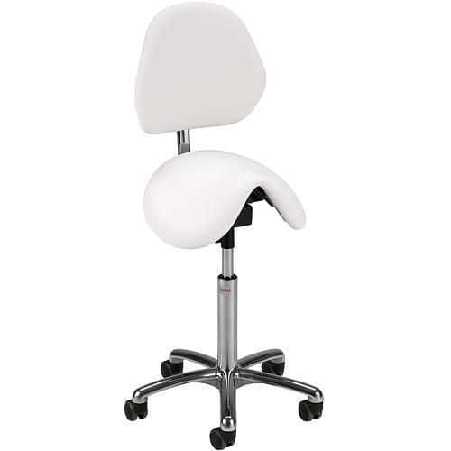 Sadelstol Pinto vit - Global Professional Seating