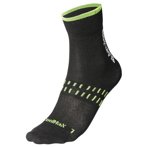 Socka Dry 2-pack Svart/Neongrön - Blåkläder