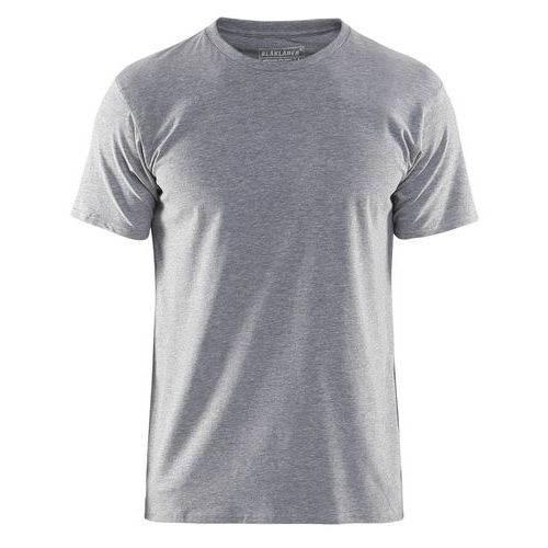 T-shirt slim fit Gråmelerad - Blåkläder