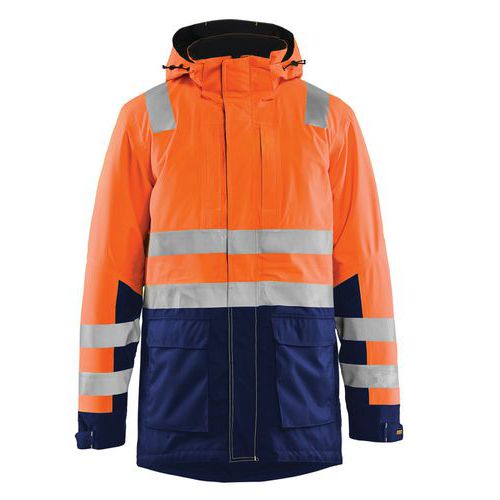 Parkas Vinter Varsel Varselorange/Marinblå - Blåkläder