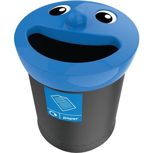 Sopsorteringskärl Smiley Face 52L papper Vepabins