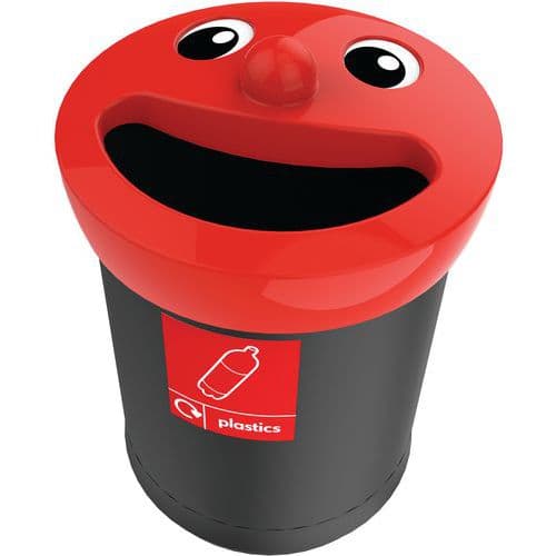 Papperskorg Smiley Face 52L Plast Vepabins