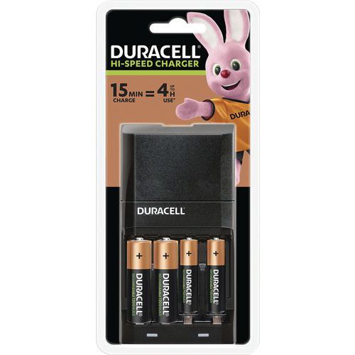 Laddare uppladdningsbara batterier 15 minuter - CEF27 - Duracell