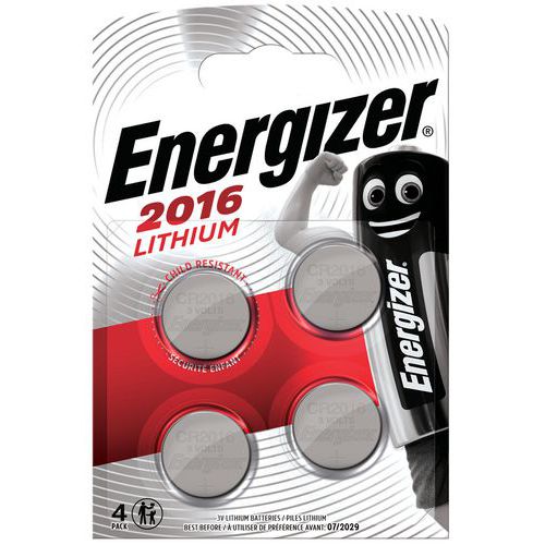 CR 2016 litiumbatteri knappcell – förpackning med 4 st – Energizer