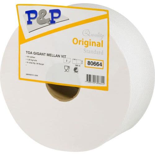 Toalettpapper Gigant Mellan - P&P