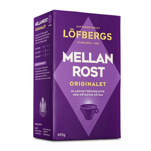 Bryggkaffe mellanrost 12x450gr Löfbergs