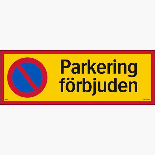 Trafikskylt Parkering förbjuden