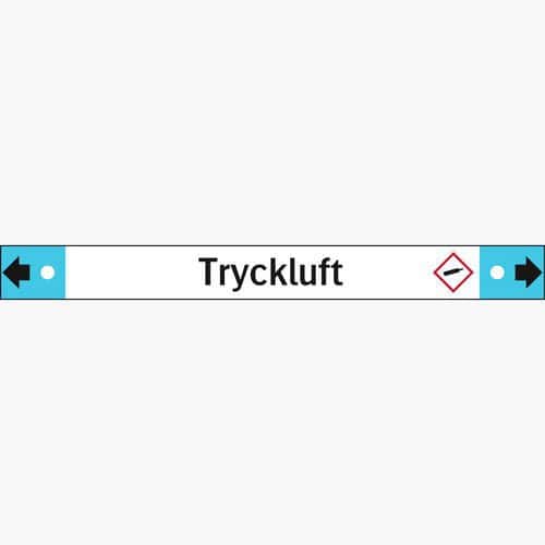 Rörmärkning tryckluft dubbelpil 10-pack