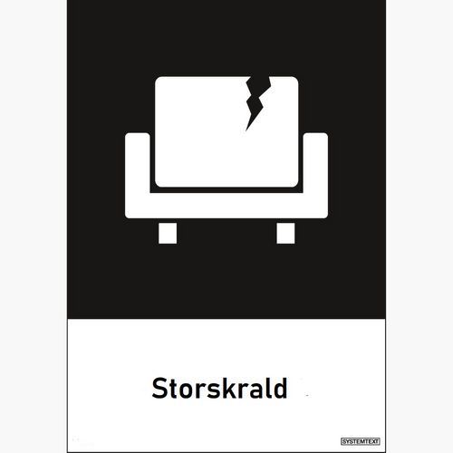 Dekal Storskrald 120x120 mm