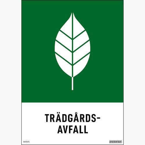 Dekal Trädgårdsavfall 148 x 210 mm