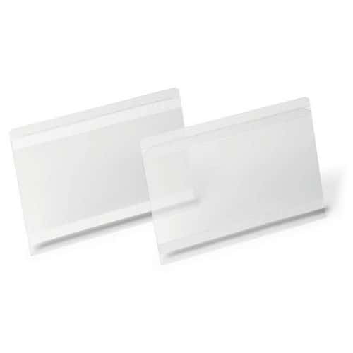 Plastficka Hard Cover självhäftande 10-pack