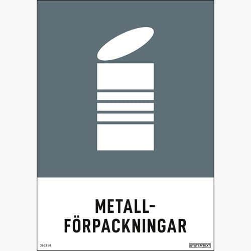 Dekal Metallförpackningar 210 x 297 mm