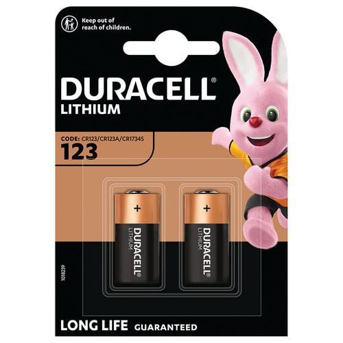 CR123 litiumbatteri – förpackning med 2 st – Duracell