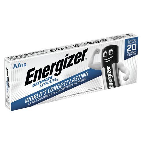 Litiumbatteri – L91/AA – förpackning med 10 st – Energizer