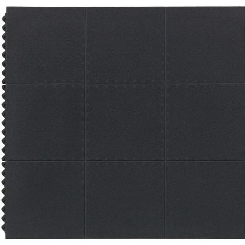 Arbetsplatsmatta Yoga Solid Extra, 91x91 cm, Svart - Matting