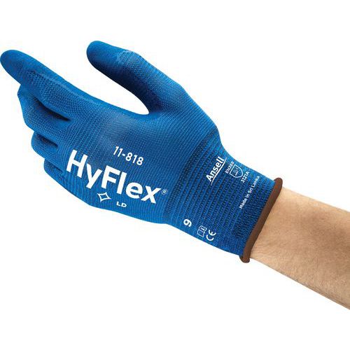 Arbetshandskar HyFlex® 11-818 ergonomiska