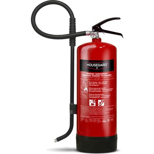 PFAS-fri fettbrandsläckare, 6 liter, Röd - Housegard