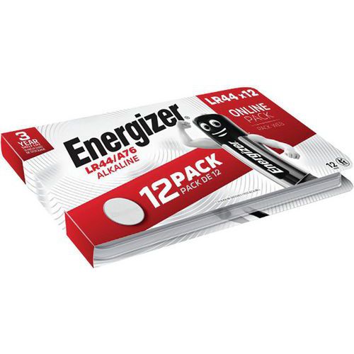 Blisterförpackning med 12 knappcellsbatterier – A76 –Energizer