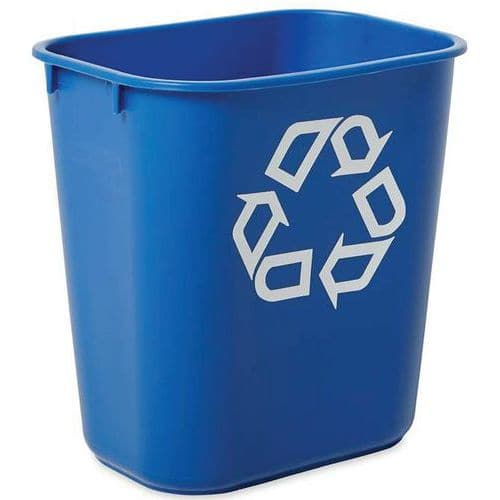 Behållare rektangulär och återvin.symbol - 12,9 l - Rubbermaid