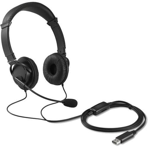 USB-A-headset med mikrofon och volymkontroll - Kensington