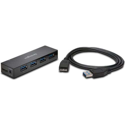 4-portars USB 3.0-hub med snabbladdning - Kensington