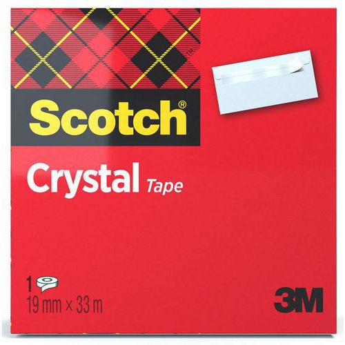 Crystal genomskinlig tejp – Scotch