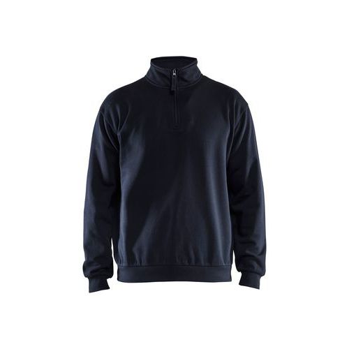 Sweatshirt Half-zip Svart - Blåkläder