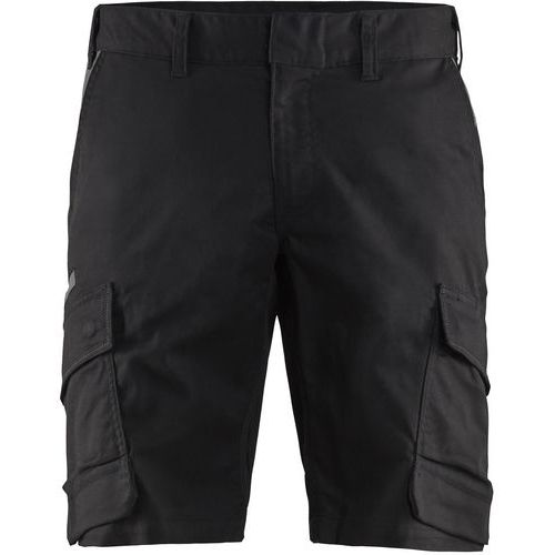 Industrishorts stretch Svart/Varselgul - Blåkläder