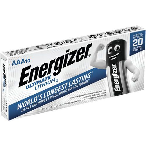 Ultimate litiumbatteri – L92/AAA – förpackning med 10 st – Energizer